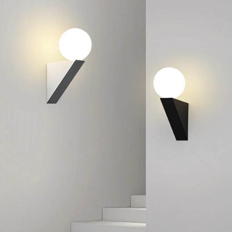 applique murale led en verre pour intérieur maison - vue 2 sur 7