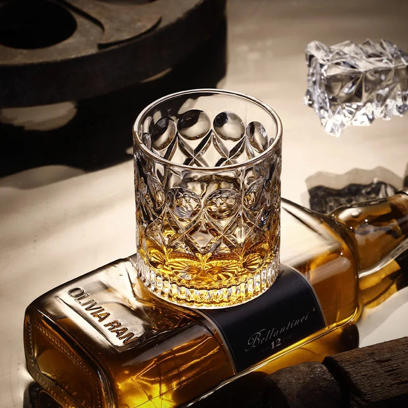 Verres à whisky old fashioned gravés motif classique - vue 7 sur 7