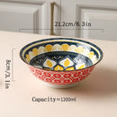 Bol céramique bohème motifs 20 cm soupe ramen