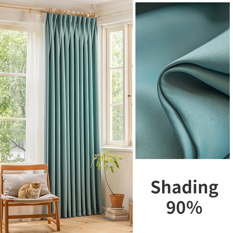 Rideau occultant thermique épais pour salon chambre