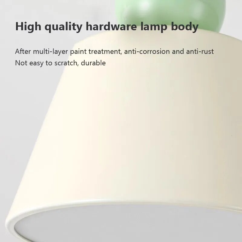 applique murale led moderne nordique macaron - vue 11 sur 11