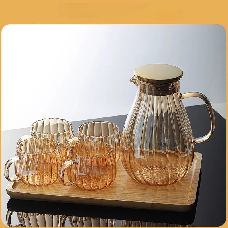 Pichet theiere verre borosilicate resistant chaleur moderne