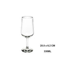 Verres a vin incassables sans pied reutilisables elegants
