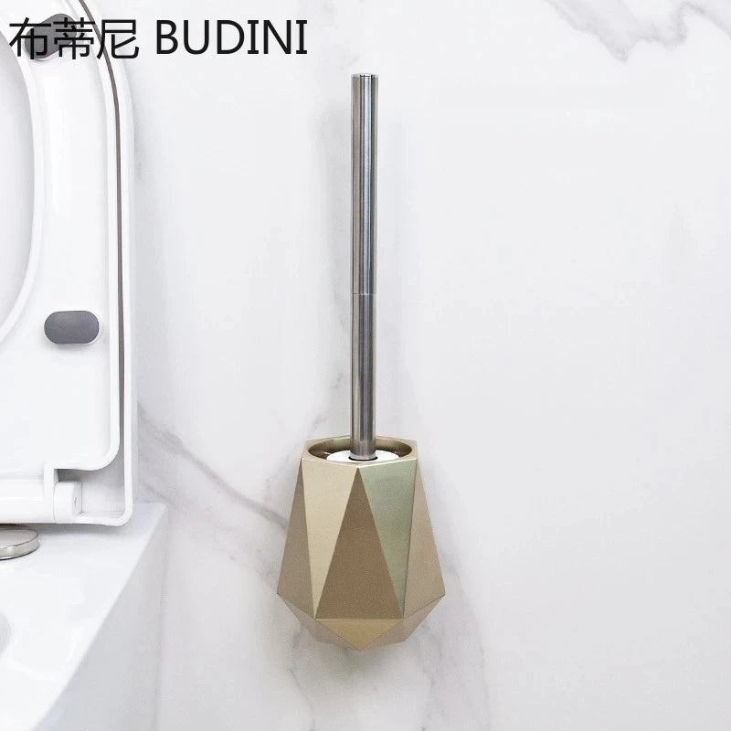 brosse de toilette en silicone avec support mural ou sur pied