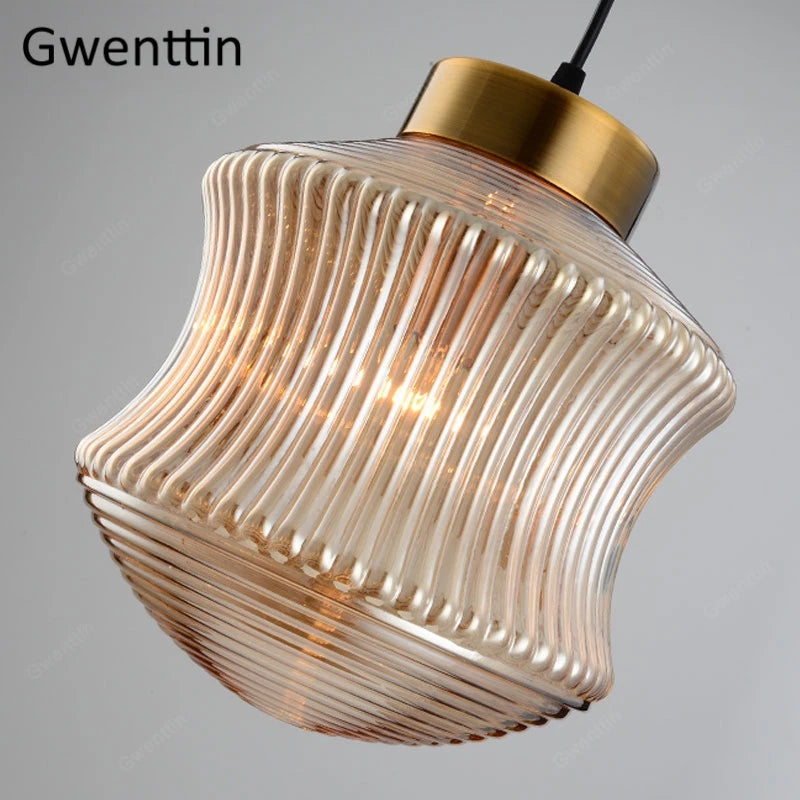 suspension en verre teinté pour décoration intérieure moderne - vue 7 sur 8