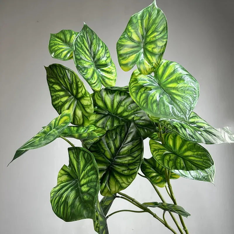 lot de 2 plantes vertes artificielles décoratives en plastique