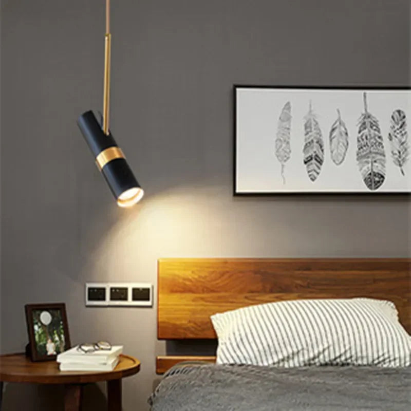 suspension nordique luxe moderne cylindrique design - vue 2 sur 8