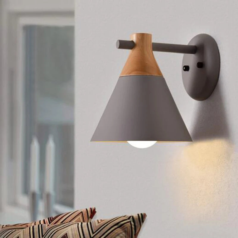 Nordique Macaron Applique Applique Moderne Salon Éclairage De Chevet TV Fond Foyer Couloir Allée Décor MUR LED Lumières - vue 11 sur 11
