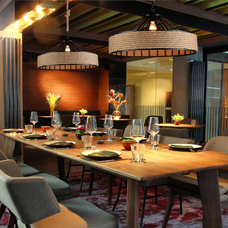 Suspension classique en corde de chanvre - vue 4 sur 8