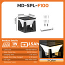 lampadaire solaire étanche pour éclairage extérieur jardin et allée