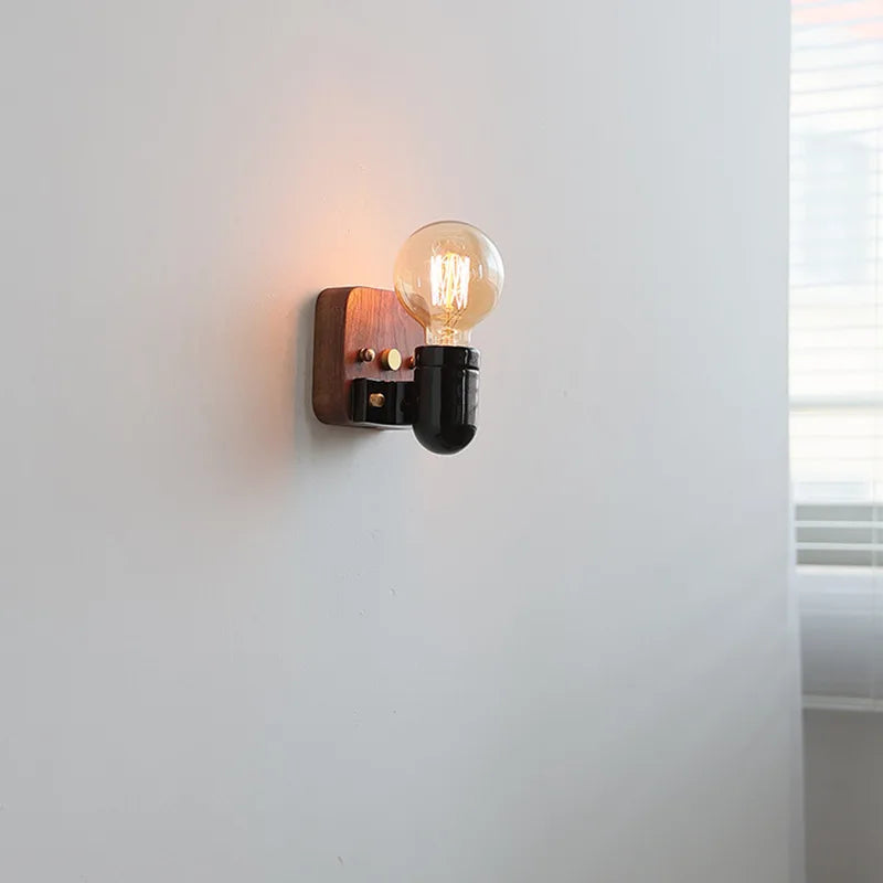 applique murale vintage industrielle en céramique led pour décoration