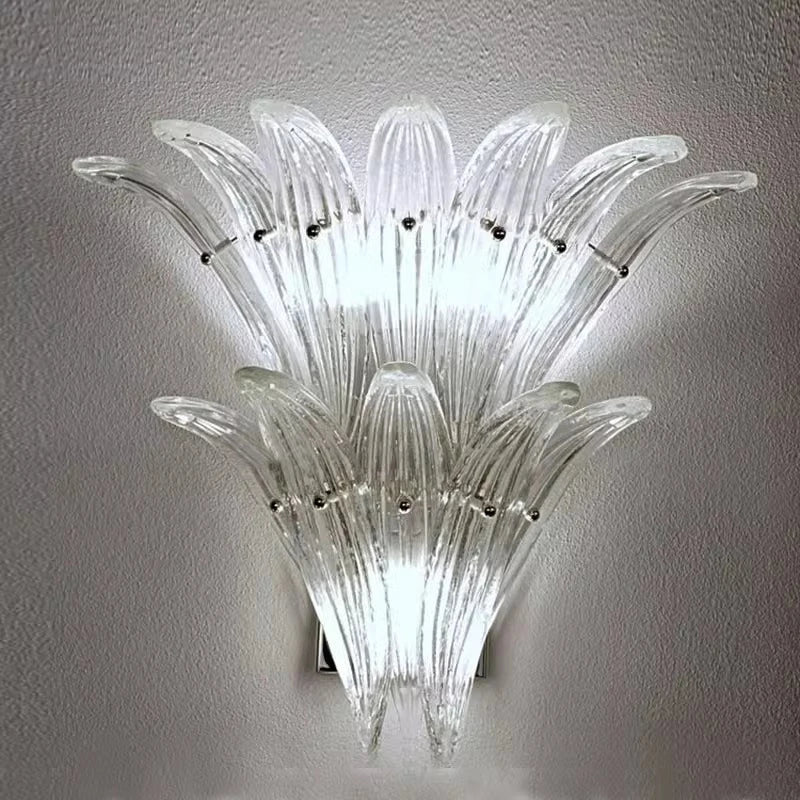 AiPaiTe français Vintage Murano verre LED lustre pour salon escalier Villa hôtel hall en forme de palmier lustre en verre - vue 11 sur 11