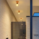Plafonnier Led nordique bois salon lampe décor