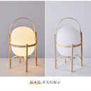 Lampe de bureau Led en bois nordique