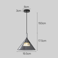 Suspension luxe acrylique nordique créative