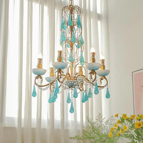 lustre créatif en forme de goutte pour décoration moderne