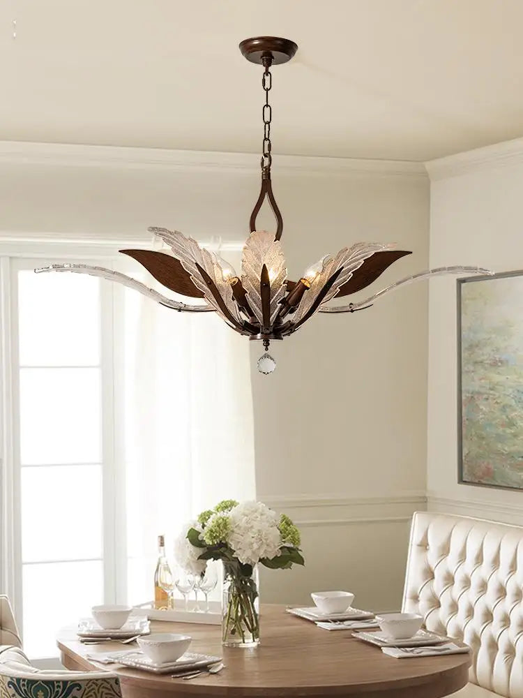 lustre vintage en cristal pour éclairage intérieur élégant - vue 3 sur 9