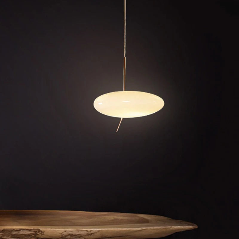 lampe led nordique suspendue avec interrupteur tactile et galets de verre