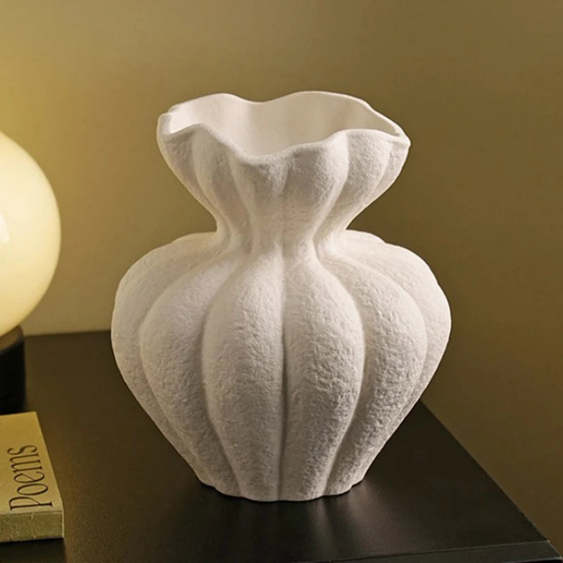 vase en céramique pour fleurs séchées décoration vintage moderne