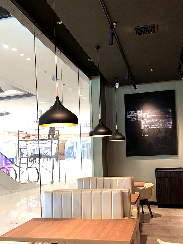lustre led créatif style industriel rétro pour restaurant