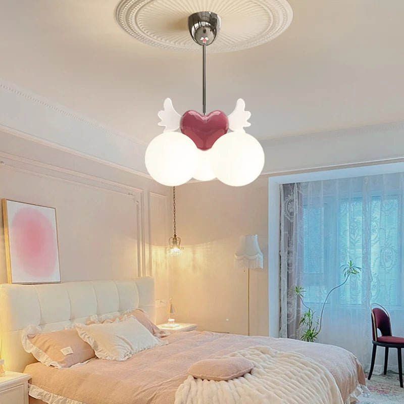 lustre lumière résine angle plafond enfant fille - vue 4 sur 6