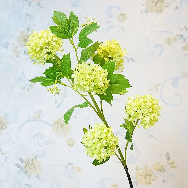 hortensia boule de neige luxe fleurs artificielles pour décoration intérieure - vue 5 sur 6