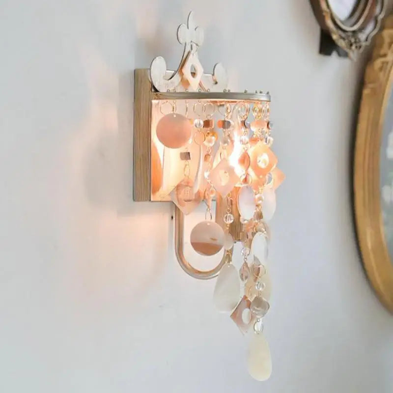 applique murale led coquillage style nordique pour intérieur - vue 2 sur 9
