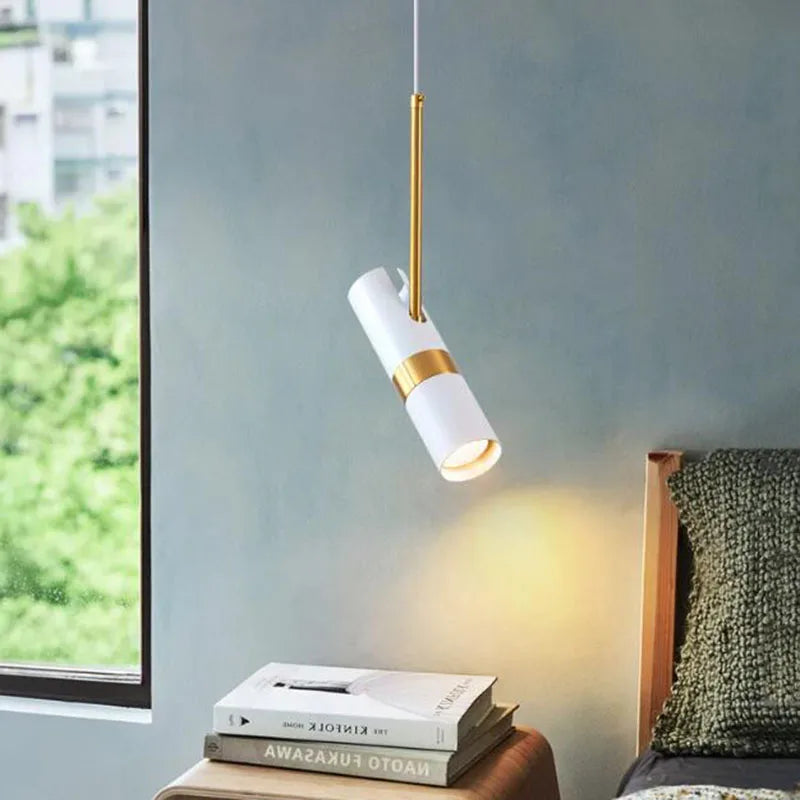 suspension nordique luxe moderne cylindrique design - vue 5 sur 8