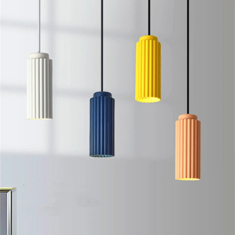 suspension Minimalisme moderne LED colorée Art - vue 2 sur 16