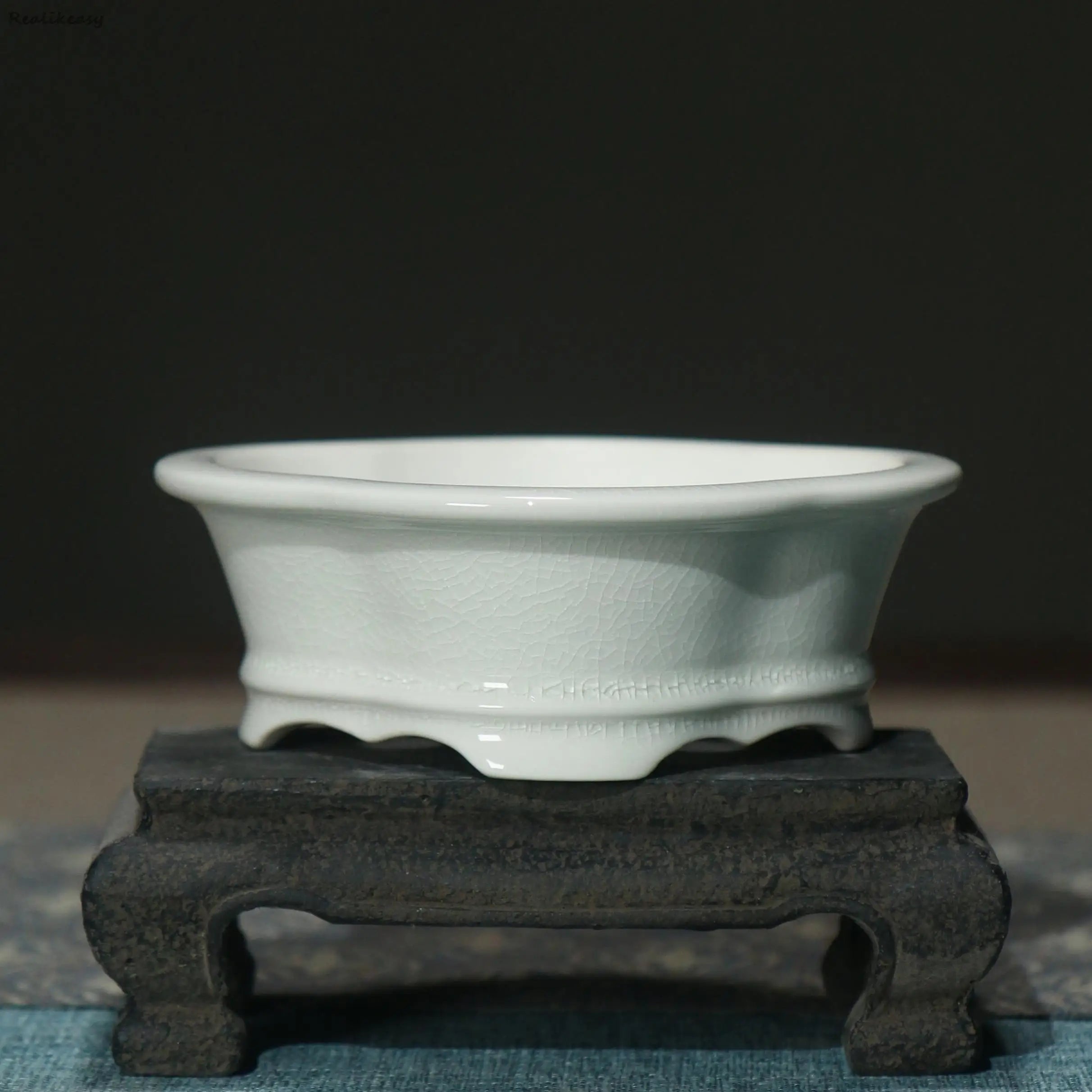 pot de fleur créatif en céramique émaillée pour décoration intérieure - vue 4 sur 14