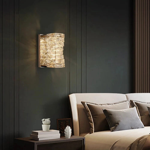Applique murale en cristal de styliste moderne
