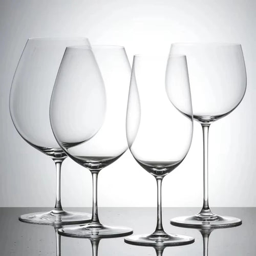 Verre à vin court cristal style kimura artisanal