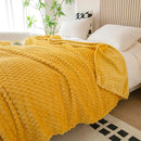 plaid à carreaux moelleux pour canapé et lit