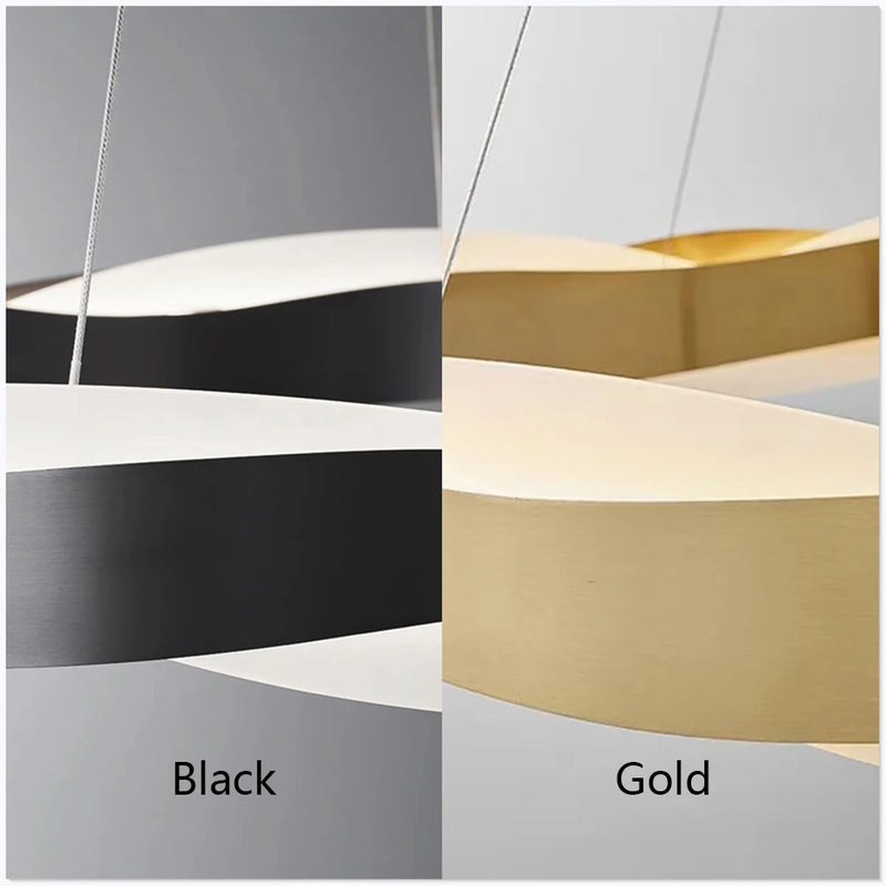 lustre nordique acrylique minimaliste bande led dimmable