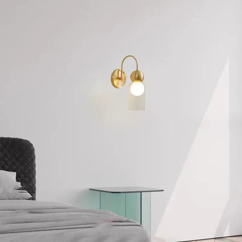 applique murale moderne en verre pour éclairage direct - vue 3 sur 10