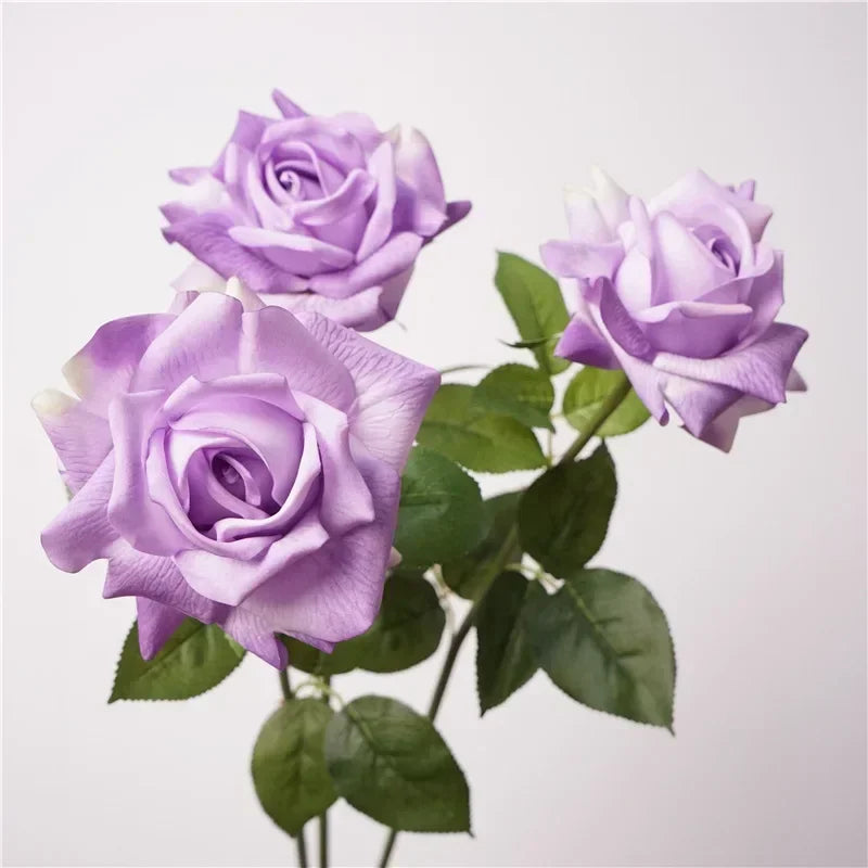 branche de roses artificielles haute qualité décoration florale réaliste