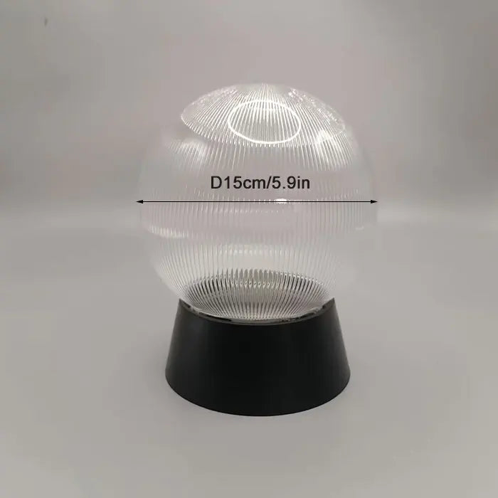 lampadaire extérieur globe noir pour éclairage de jardin et terrasse - vue 10 sur 15
