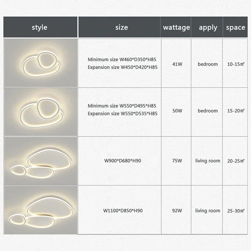 plafonnier nordic led rond pour décoration intérieure luminaire