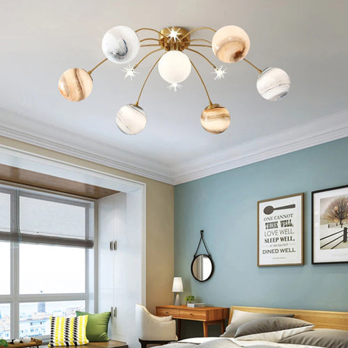 suspension planète art déco pour enfants luminaires suspendus en métal