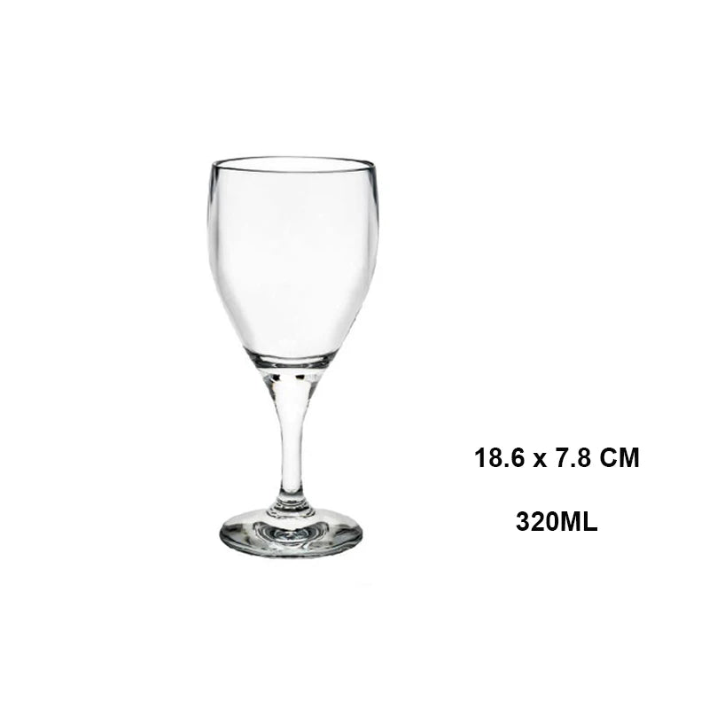 Verres a vin incassables sans pied reutilisables elegants - vue 5 sur 7