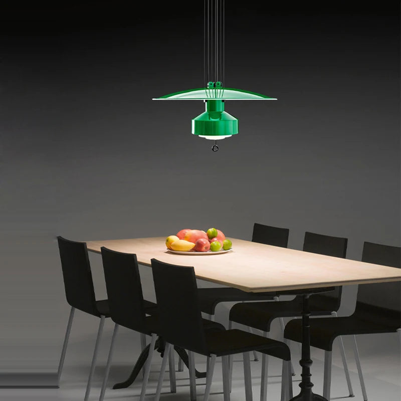 lustre italien flexible en aluminium avec leds dimmables