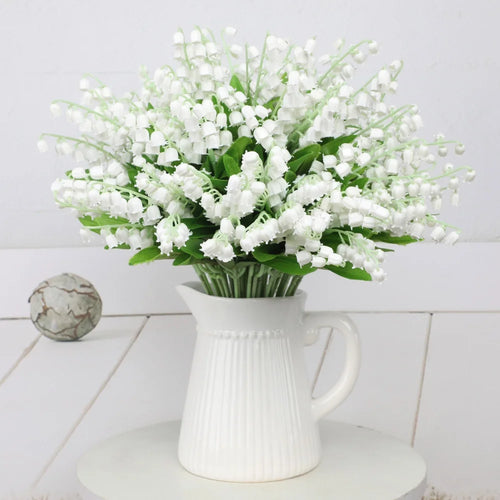 lot de 10 plantes artificielles blanches pour décoration de mariage