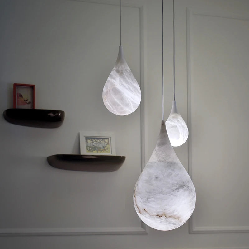 Suspension moderne avec marbre design - vue 4 sur 27