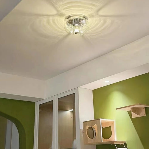 applique murale glall en métal chromé avec ampoule