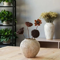 vase rétro en céramique pour fleurs et décoration