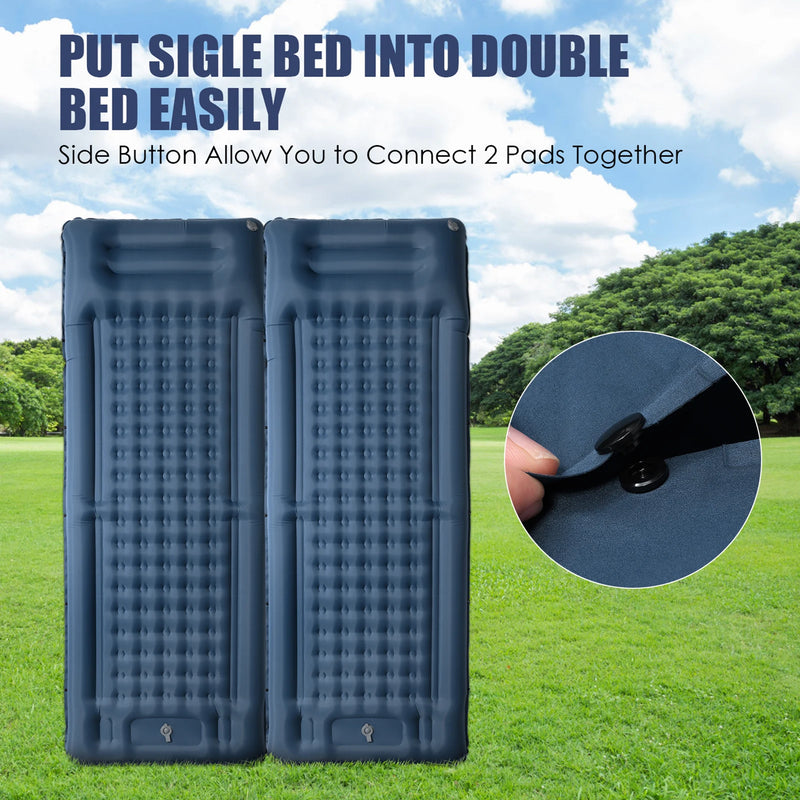 matelas gonflable épais avec pompe pour camping et voyages