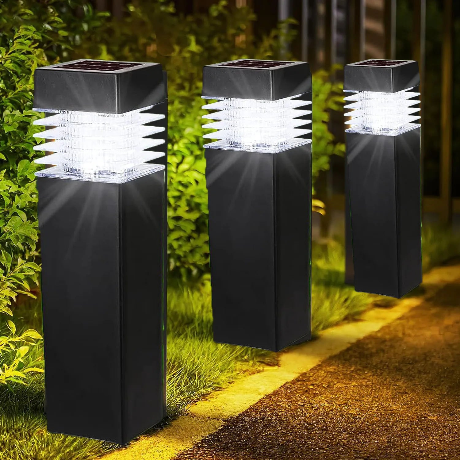 Lampes solaires led de jardin imperméables pour éclairage extérieur