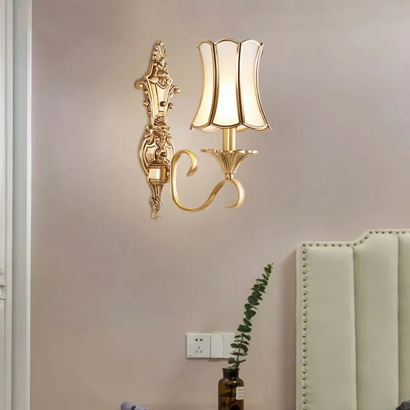 SOFEINA lampe de applique murale LED moderne Design créatif applique en laiton pour la maison salon couloir décor - vue 3 sur 6