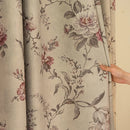 Rideau occultant floral élégant pour salon et chambre