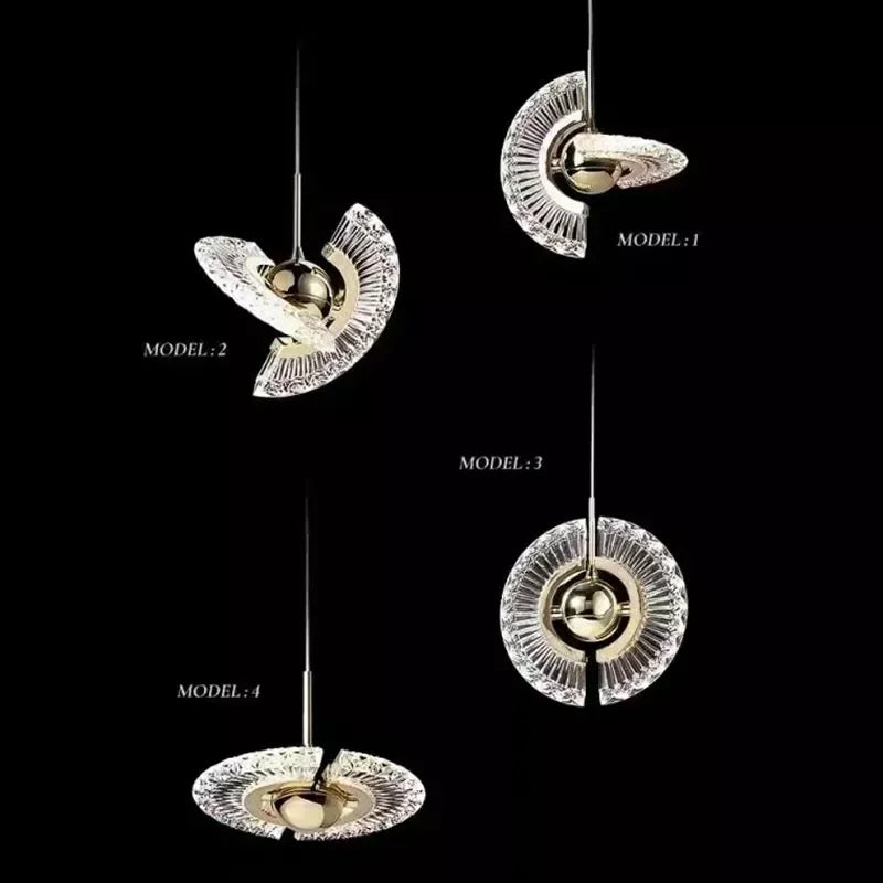 Nordique luxe suspension moderne rotatif lumière chaude plafonniers salon chambre Foyer décoration lampes suspendues - vue 5 sur 7
